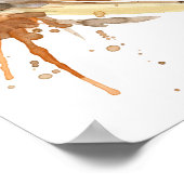 Wasserfarbenschleife Poster (Ecke)