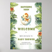 Wasserfarbenschlüpfen bald Kindergastzeichen Poster (Vorne)