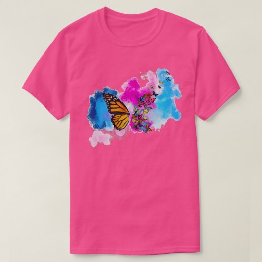 Wasserfarbenschmetterling 2 1 T-Shirt (Design vorne)