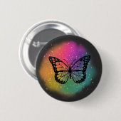 Wasserfarbenschmetterling Button (Vorne & Hinten)