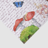 Wasserfarbenschmetterling-Decoute-Pilz Seidenpapier (Ausschnitt)