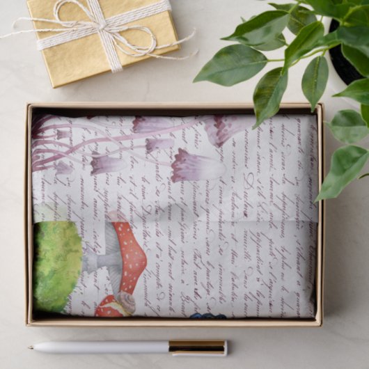 Wasserfarbenschmetterling-Decoute-Pilz Seidenpapier (Geschenk)