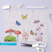 Wasserfarbenschmetterling-Decoute-Pilz Seidenpapier (Handwerk)