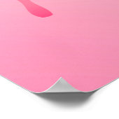 Wasserfarbenschmetterling - Fuchsia und Pink Poster (Ecke)