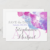 Wasserfarbenschmetterling Gemischte Berries Saveth Save The Date (Vorne/Hinten)