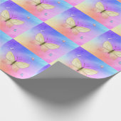 Wasserfarbenschmetterling Geschenkpapier (Ecke)