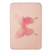 Wasserfarbenschmetterling - Korallen und Pfirsich Badematte (Vorderseite Vertikal)