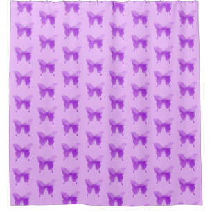 Wasserfarbenschmetterling - Lavendel und Violett Duschvorhang