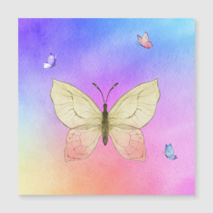 Wasserfarbenschmetterling Magnetkarte