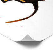 Wasserfarbenschmetterling Nahtloses zartes Muster Poster (Ecke)