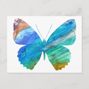 Wasserfarbenschmetterling Postkarte