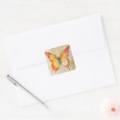 Wasserfarbenschmetterling Quadratischer Aufkleber (Umschlag)