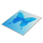 Wasserfarbenschmetterling - Schatten von Sky Blue Fliese (Seite)