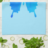 Wasserfarbenschmetterling - Schatten von Sky Blue Handtuch (Gefaltet)