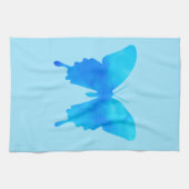 Wasserfarbenschmetterling - Schatten von Sky Blue Handtuch (Horizontal)