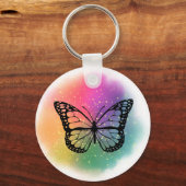 Wasserfarbenschmetterling Schlüsselanhänger (Vorderseite)