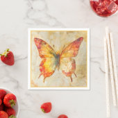 Wasserfarbenschmetterling Serviette (Beispiel)