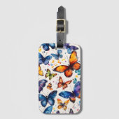 Wasserfarbenschmetterlinge Gepäckanhänger (Vorderseite Vertikal)