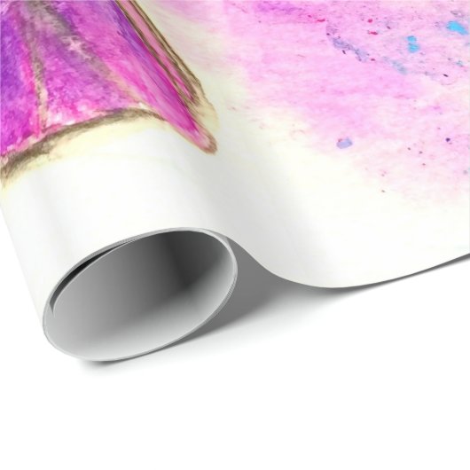 Wasserfarbenschmetterlinge Geschenkpapier (Rolleneckpunkt)