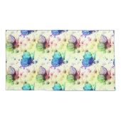 Wasserfarbenschmetterlinge Pillowcases Kissenbezug (Rückseite-Links)