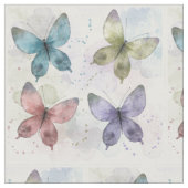 Wasserfarbenschmetterlinge Stoff (Nahaufnahme)