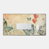 Wasserfarbenschmetterlinge und -herde schreibtischunterlage (Tastatur & Maus)