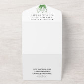 Wasserfarbenschneeabfälle Weiße Blumenhochzeit All In One Einladung (Außenbereich)