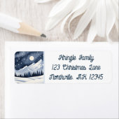 Wasserfarbenschneebedeckung für nächtliche Landsch (Insitu)