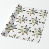 Wasserfarbenschneeflocken, magische Farben Geschenkpapier (Ungerollt)