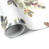 Wasserfarbenschneeflocken, magische Farben Geschenkpapier (Rolleneckpunkt)