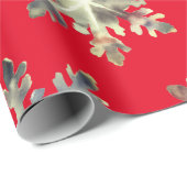 Wasserfarbenschneeflocken, magische Farben Geschenkpapier (Rolleneckpunkt)