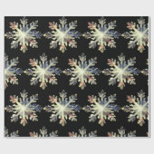 Wasserfarbenschneeflocken, magische Farben Geschenkpapier (Flach)