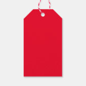 Wasserfarbenschneemann Feierliche Feiertage Geschenkanhänger (Rückseite)