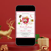 Wasserfarbenschokolade-Lebkuchenaustausch Einladung