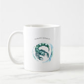 Wasserfarbenscorpio Astrologie Zodiac | Monogramm Kaffeetasse (Links)