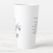 Wasserfarbenscorpio Astrologie Zodiac | Monogramm Milchtasse (Vorderseite)