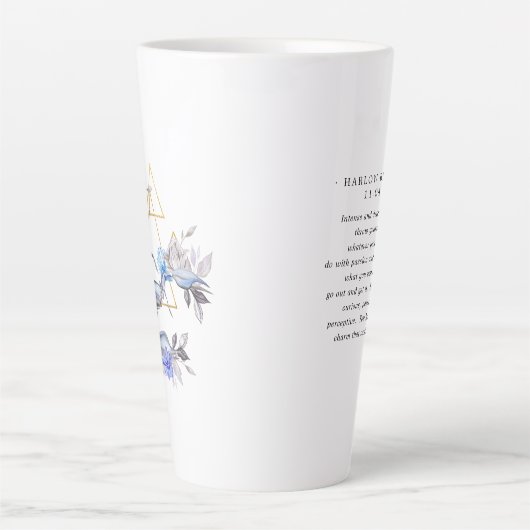 Wasserfarbenscorpio Astrologie Zodiac | Monogramm Milchtasse (Vorderseite)