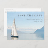 Wasserfarbensee Save the Date Postkarten (Vorne/Hinten)