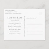 Wasserfarbensee Save the Date Postkarten (Rückseite)
