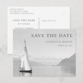 Wasserfarbensee Save the Date Postkarten (Vorne/Hinten)