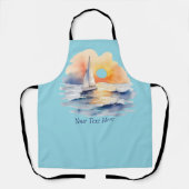 Wasserfarbensegeln Sailboat Wassersportzentrum Was Schürze (Vorderseite)