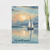 Wasserfarbensegler auf dem Beileid Karte (Vorderseite)