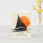 Wasserfarbensegler für Beileid Danke Karte (Gelbe Blume)