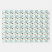 Wasserfarbensegler mit Palmbaummuster Geschenkpapier Set (Vorderseite 3)