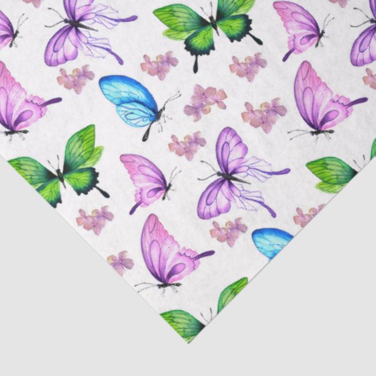 Wasserfarbenserie Hydrangea Design 5 Seidenpapier (Ausschnitt)