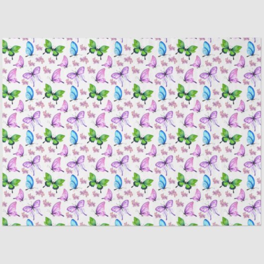 Wasserfarbenserie Hydrangea Design 5 Seidenpapier (Vorderseite)