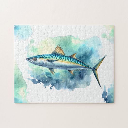 Wasserfarbenserie: Mackerel Puzzle (Horizontal)
