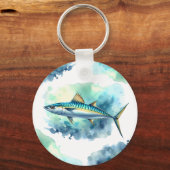 Wasserfarbenserie: Mackerel Schlüsselanhänger (Rückseite)