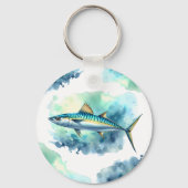 Wasserfarbenserie: Mackerel Schlüsselanhänger (Rückseite)