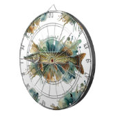 Wasserfarbenserie: Pike Dartscheibe (Vorderseite rechts)